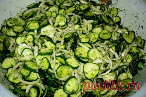 Чесночные свежие огурчики на зиму. Вкусный салат «Сырой» без тепловой обработки - медиаплатформа МирТесен