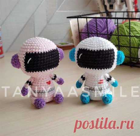 Маленький космонавт крючком. Амигуруми схемы и описания. Автор: Татьяна Бочарова | IRINELY.ART