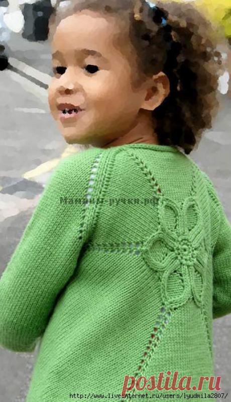 Детский кардиган "Цветок".