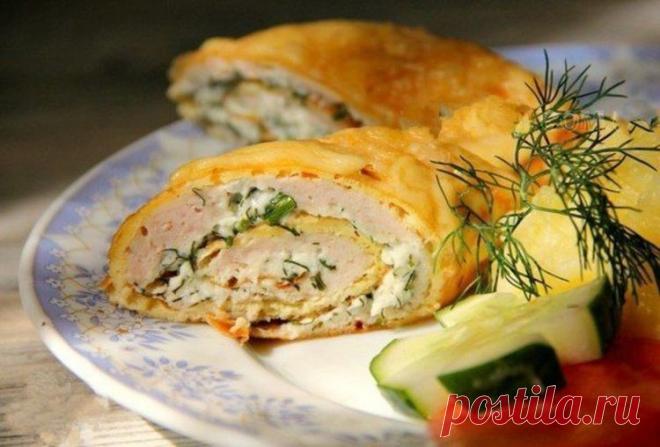 Куриные рулеты с творогом - Простые рецепты Овкусе.ру