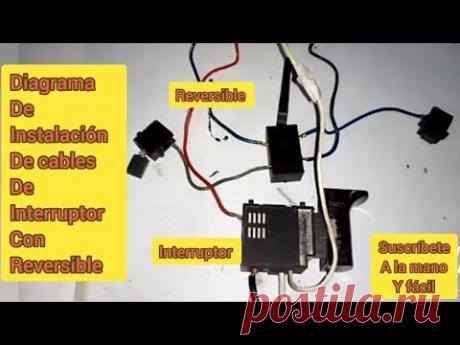 Instalación de cableado al interruptor con cajita de cambios de taladro..