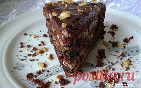 Торт "Чернослив в шоколаде" | Кулинарные рецепты от «Едим дома!»