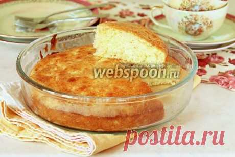 Сметанный пирог с тёртыми яблоками