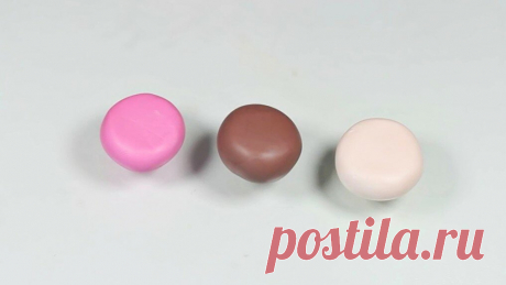 Делаем французское пирожное Macaron из пластики | Лепка. Глина. Пластилин. | Яндекс Дзен