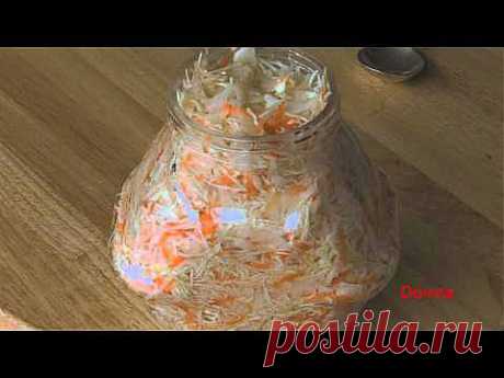 капуста квашенная как приготовить Cooking Russian food - YouTube