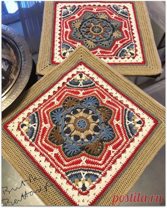 Многоцветная красота пледов и покрывал крючком от Butik Battaniye | Paradosik_Handmade | Яндекс Дзен