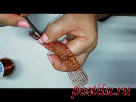 Juana Marina. Pulsera Yersey a crochet  #JoyeríaTejida