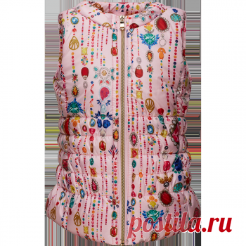 Жилет утепленный для девочки, цвет розовый