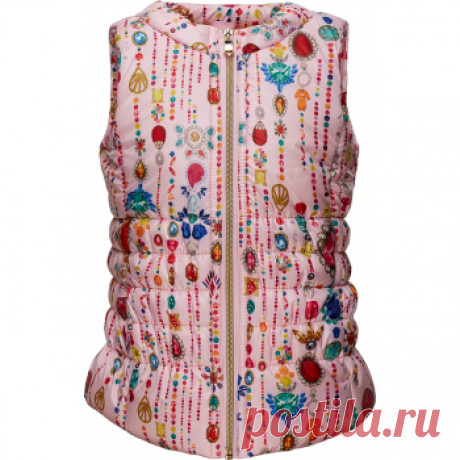 Жилет утепленный для девочки, цвет розовый