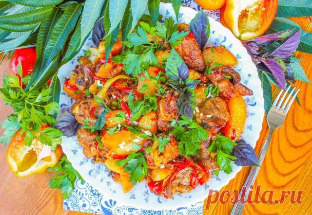 Оджахури в казане на костре из свинины рецепт с фото пошагово - 1000.menu