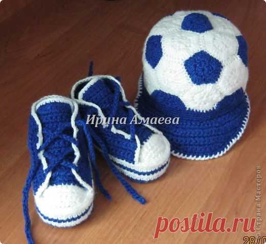 Пинетки и кепка для мальчика