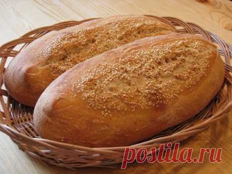 Хлеб с кунжутом на закваске (Pain de Beaucaire)