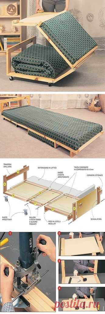 Un letto pouf #faidate, #salvaspazio e pratico | #diy bed
