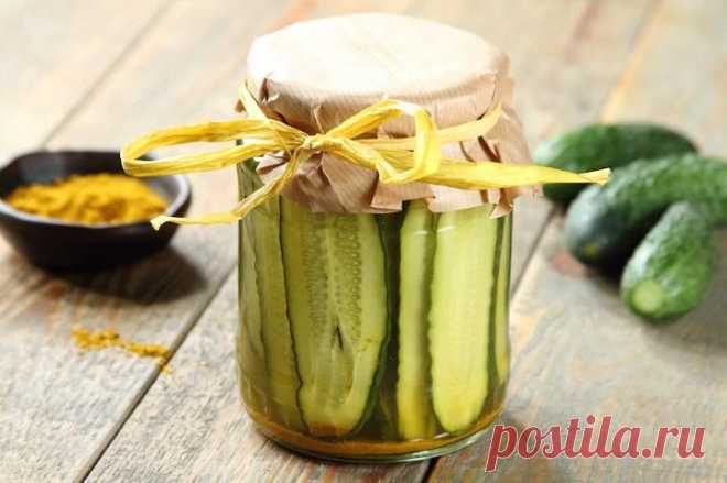 Маринованные огурцы с яблочным уксусом и карри – пошаговый рецепт с фото.