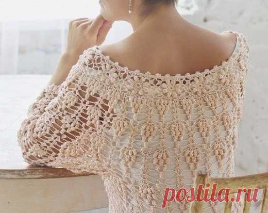 Рекомендуемая пряжа Жемчужная (Пехорка)
50% хлопок 50% вискоза 100 г. 425 м.
https://www.mag-yarn.ru/shop/prjazha-pekhorka/prjazha..
Сочетание блестящей вискозы и матового хлопка придает пряже перламутровый эффект, нарядность.

#ажурнаятуника #туникакрючком #пряжажемчужная #узоркрючком #жемчужнаяпехорка #жемчужная #пехорка #связатьтунику #купитьпехорку #пехоркажемчужная
