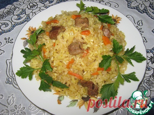 Рассыпчатый плов с тающим мясом – кулинарный рецепт