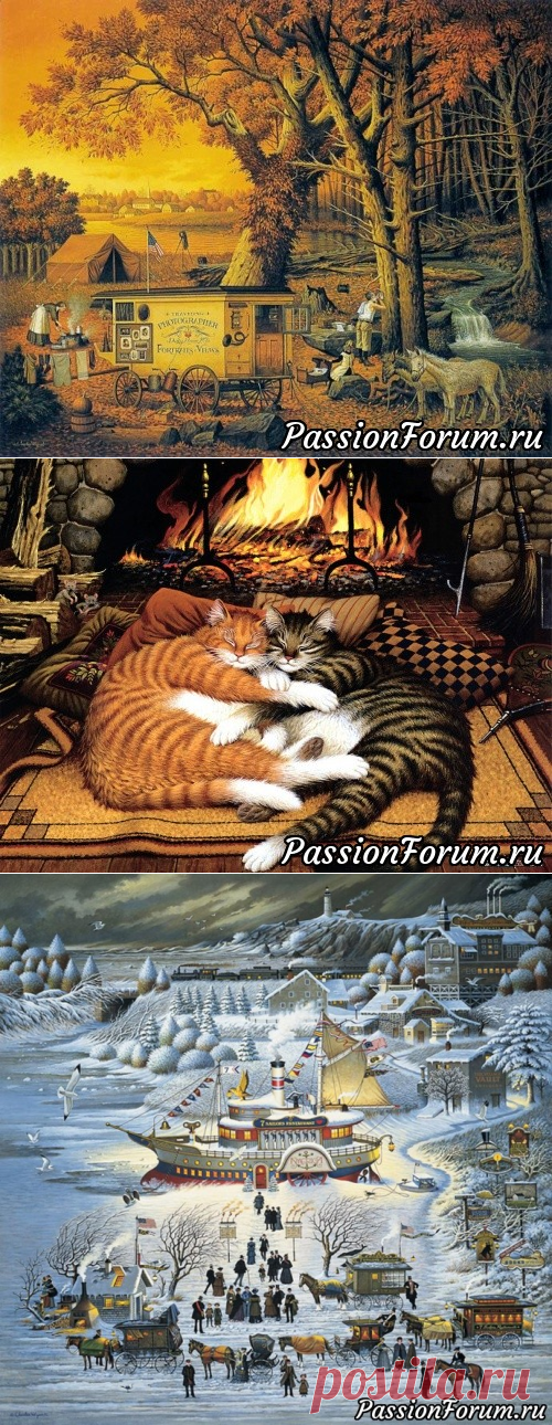 Знакомьтесь: художник Чарльз Высоцки (Charles Wysocki) - запись пользователя Лена в сообществе Картинки для творчества в категории Живопись