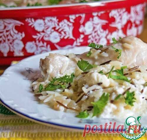 Курица с чесноком на рисе🍛замечательный рецепт, который я теперь прикарманила навсегда