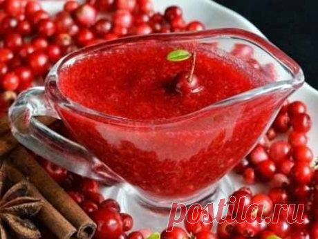 Брусничный соус к мясу | Современная усадьба