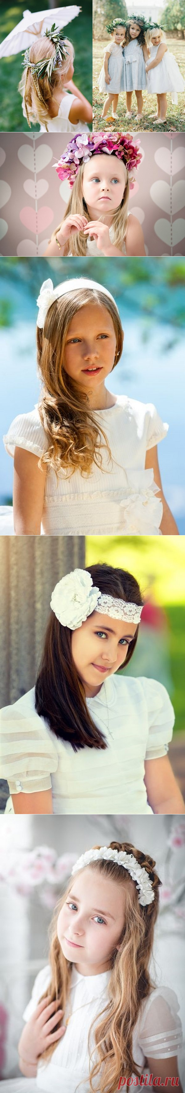 Изящные прически для девочек 2017-2018 с распущенными волосами фото варианты для прически на детский выпускной
