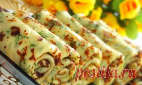 Сырные блинчики с зеленью — объедение, лакомство! | Самые вкусные кулинарные рецепты