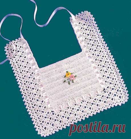 Слюнявчик крючком.