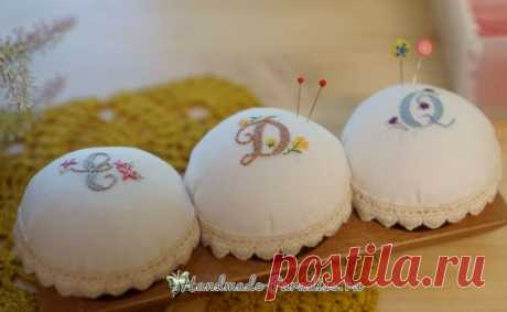 Винтажные игольницы с вышивкой - Handmade-Paradise