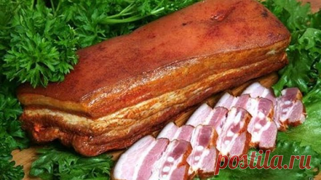 Сало копчёное вкусное - рецепт для дома.