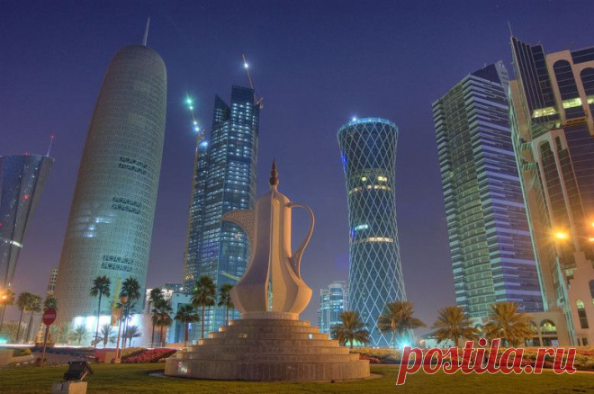 Teapot roundabout Чайник карусель Доха, Катар