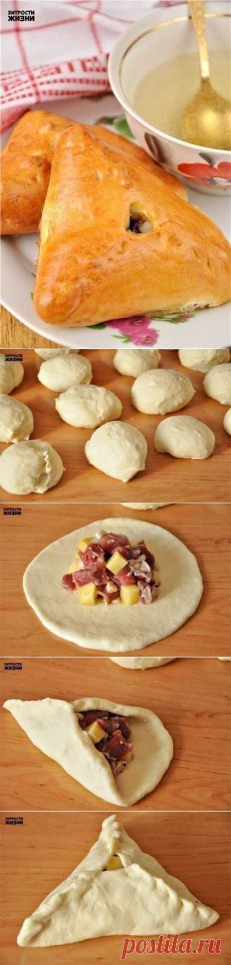 Как приготовить эчпочмак (треугольные пироги с картошкой и мясом) | Готовим вместе