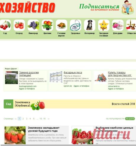 Сад: Земляника (Клубника)