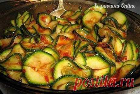 Кабачки маринованные мгновенного поедания