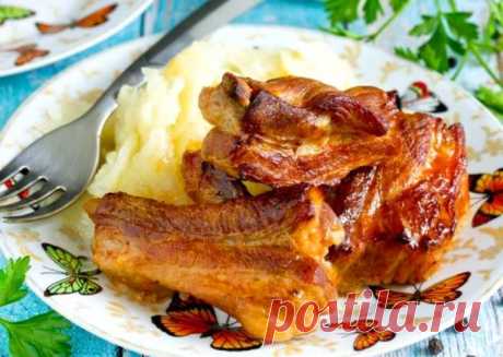 Запеченные свиные ребрышки - Dynastyofchefs.ru