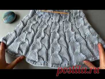 🌊 Как Вязать Кокетку для Пуловера | Sea Waves Yoke Knitting Tutorial