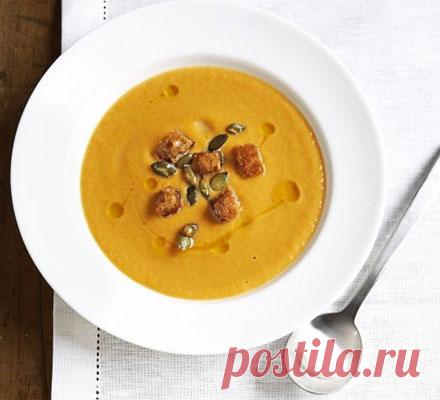 Pumpkin soup Whip up this easy pumpkin soup as a starter for a dinner party or a light supper when you need a bit of comfort – it has a lovely silky texture