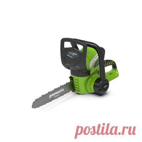 Цепная пила Greenworks G40CS30 40V 20117 (30 см) аккумуляторная - купить на Green-Battery.ru Цепная пила Greenworks G40CS30 40V 20117 (30 см) аккумуляторная недорого выгодно купить в фирменном магазине Greenworks. Бесплатная доставка по Москве и всей России. Рассрочка без переплат. Гарантия 3 года.