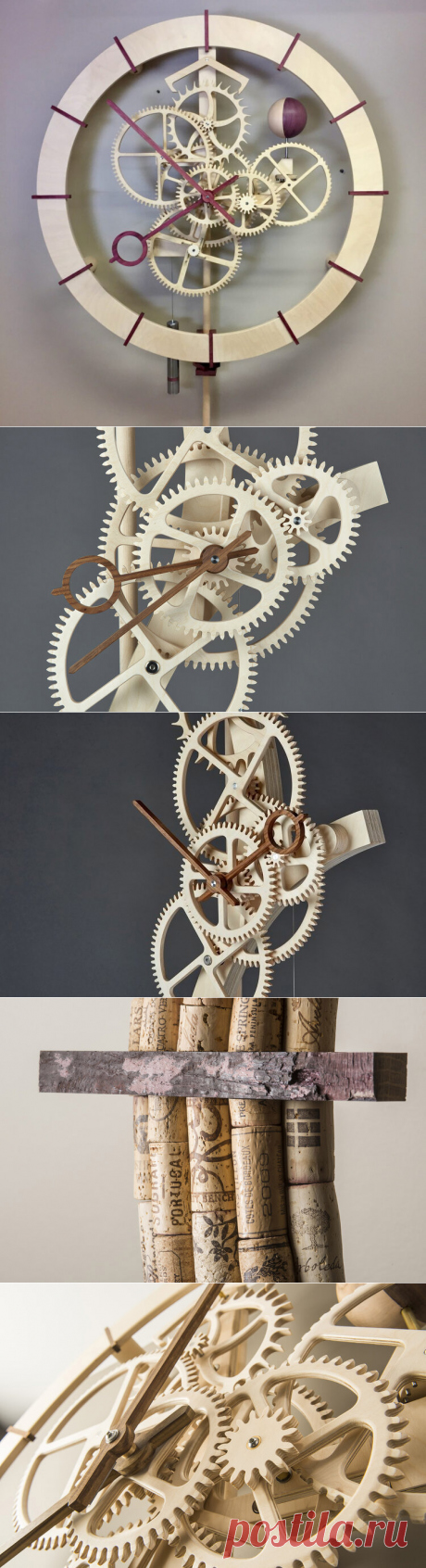 Удивительные часы из дерева от Эндрю Басса | Для тех, кто любит работать с деревом