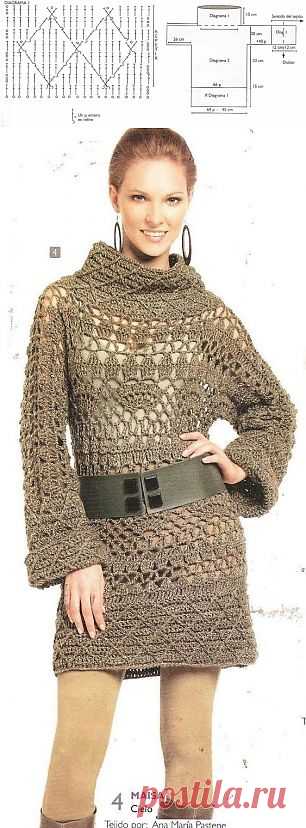 Ажурное платье.