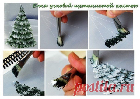 Рисуем елочки — Поделки с детьми