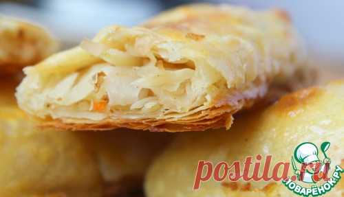 Слоеные плацинды с капустой - кулинарный рецепт