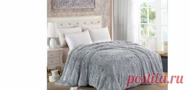 Пушистый плед Lusnug
Благодаря широкому выбору цветов, такой плед впишется в абсолютно любой, даже самый нестандартный интерьер. С его помощью можно накрыть диван, кровать, кресло и привнести в интерьер уют и домашнее спокойствие.