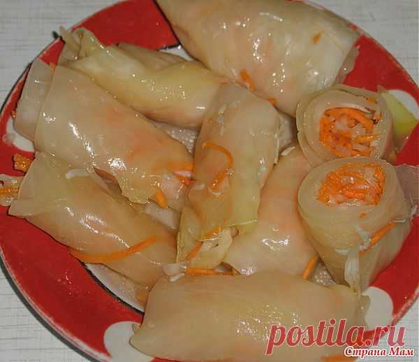 Маринованные рулетики из капусты. (Вкуснющее и простое блюдо для тех кто постится и замечательная закуска для хорошей компании): Дневник группы "Люблю готовить" - Страна Мам