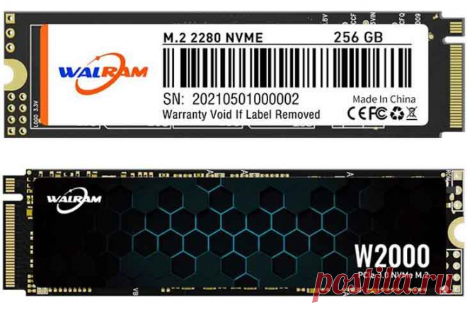 Жесткий диск SSD M.2 для ноутбука Walram 2280 NVME