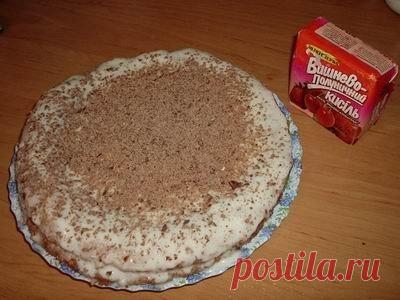 Как приготовить нежный-нежный кисельный тортик - рецепт, ингредиенты и фотографии