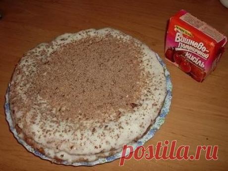 Как приготовить нежный-нежный кисельный тортик - рецепт, ингредиенты и фотографии