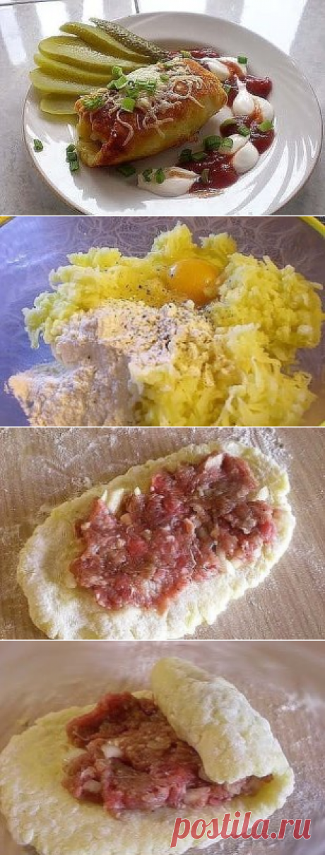 КАРТОФЕЛЬНЫЕ РУЛЕТИКИ С МЯСОМ
Ингредиенты:

-Картофель – 500-600г
-Яйцо сырое – 1шт
-Мука пшеничная – 100-150г
-Фарш смешанный – 500г
-Масло растительное для жарки.