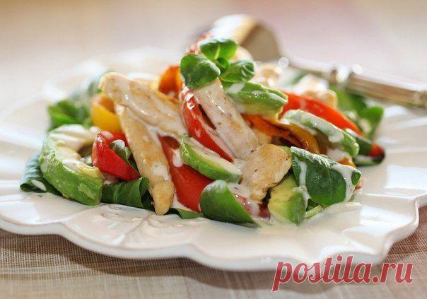 Салат из курицы с авокадо "Птица-адвокат"