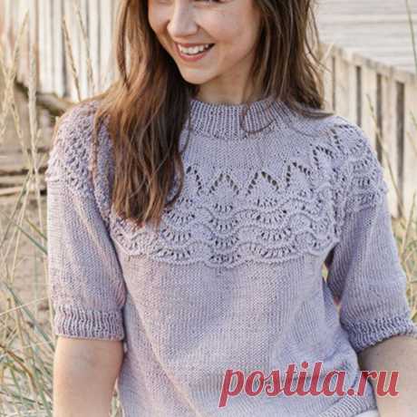 Вяжем симпатичные джемперы с короткими рукавчиками. 5 моделей спицами | Вязание с Paradosik_Handmade | Дзен