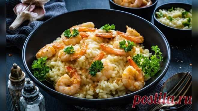 Cremiges Spinat-Risotto mit Garnelen | WEB.DE