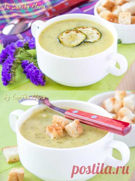 Разукрасим будни вкусом: 33/100 Нежный крем-суп из цуккини с сыром чеддер.